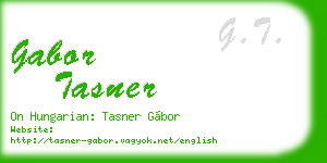 gabor tasner business card