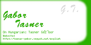 gabor tasner business card